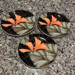 Sango Artistica Michael Markham set of 3 salad plates
